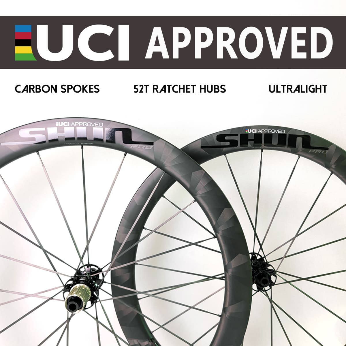 2023 ultralight carbon spokes disc brake wheelset pro version-UCI approved, Free taxes and duties to EU and UK